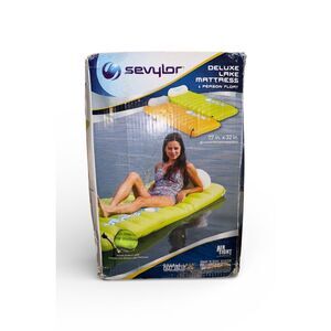 2013 NIB Rare Coleman SEVYLOR Deluxe Lake Mattress Air Tight Raft Float Boat
